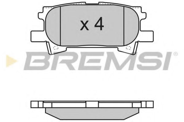 BREMSI BP3169 Тормозные колодки BREMSI для LEXUS