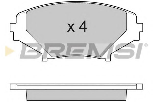 BREMSI BP3170 Тормозные колодки для MAZDA RX-8