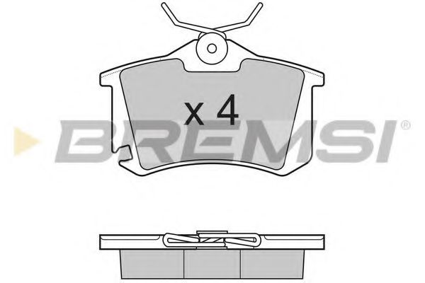 BREMSI BP3175 Тормозные колодки BREMSI для SEAT