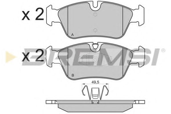 BREMSI BP3193 Тормозные колодки BREMSI для BMW