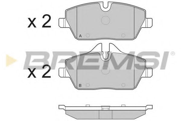 BREMSI BP3195 Тормозные колодки BREMSI для BMW