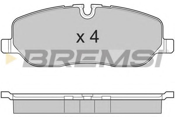 BREMSI BP3206 Тормозные колодки BREMSI для LAND ROVER