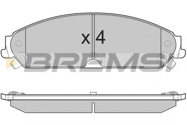 BREMSI BP3277 Тормозные колодки BREMSI для CHRYSLER