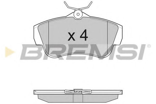 BREMSI BP3284 Тормозные колодки BREMSI для FIAT