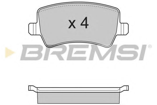 BREMSI BP3298 Тормозные колодки BREMSI для LAND ROVER