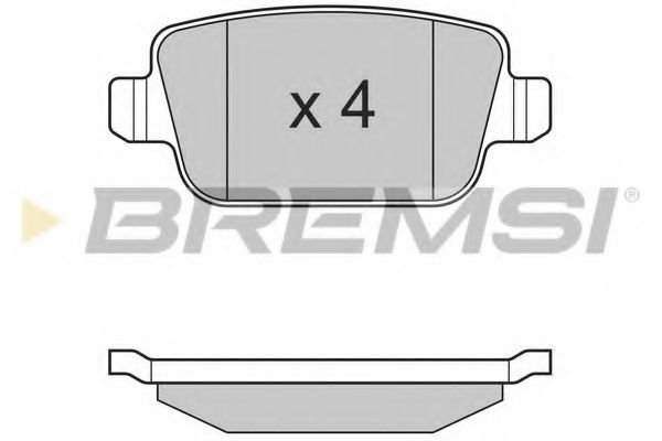 BREMSI BP3300 Тормозные колодки BREMSI для LAND ROVER