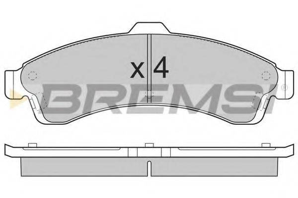 BREMSI BP3308 Тормозные колодки для ISUZU