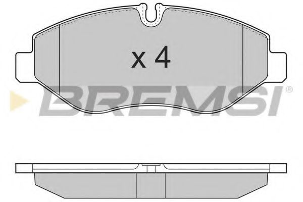 BREMSI BP3324 Тормозные колодки BREMSI для IVECO