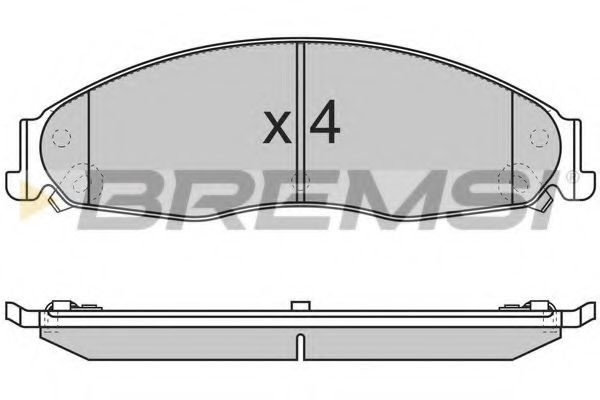 BREMSI BP3344 Тормозные колодки для CADILLAC STS