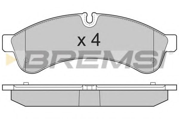BREMSI BP3365 Тормозные колодки BREMSI для IVECO