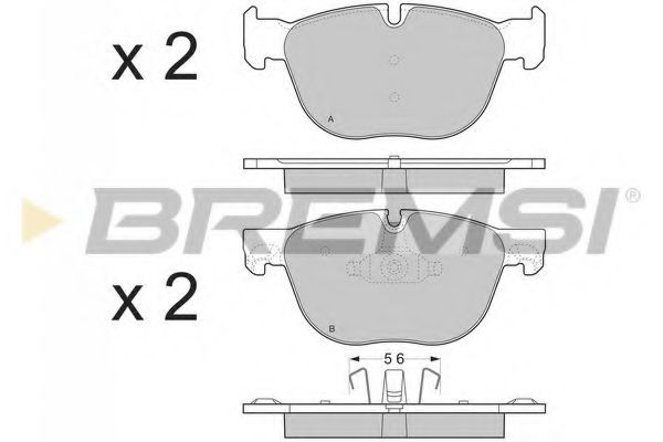 BREMSI BP3371 Тормозные колодки BREMSI для BMW X5