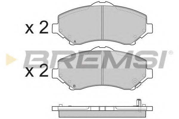 BREMSI BP3396 Тормозные колодки BREMSI для FIAT