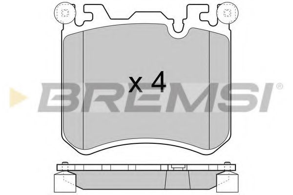 BREMSI BP3419 Тормозные колодки BREMSI для BMW X5
