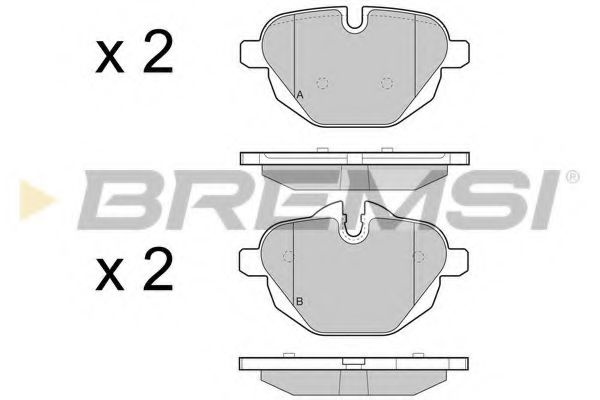 BREMSI BP3449 Тормозные колодки BREMSI для BMW