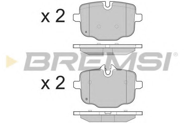 BREMSI BP3450 Тормозные колодки BREMSI для BMW