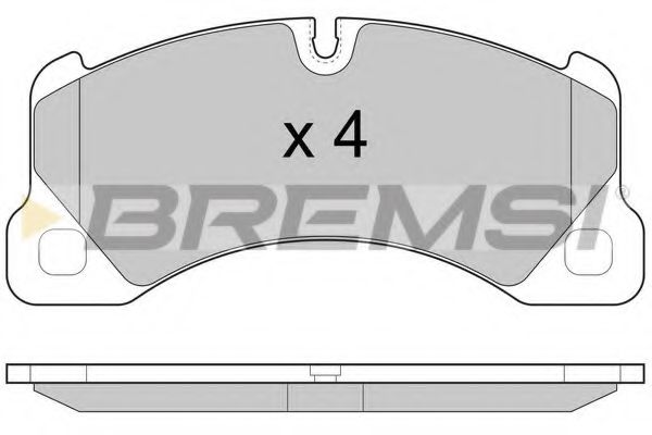 BREMSI BP3457 Тормозные колодки BREMSI для PORSCHE