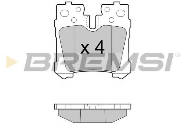 BREMSI BP3463 Тормозные колодки BREMSI для LEXUS