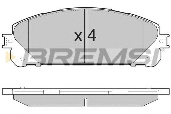 BREMSI BP3481 Тормозные колодки BREMSI для LEXUS