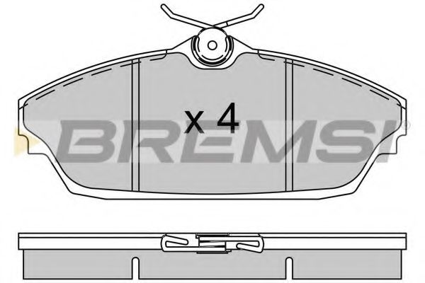 BREMSI BP3505 Тормозные колодки для TATA XENON