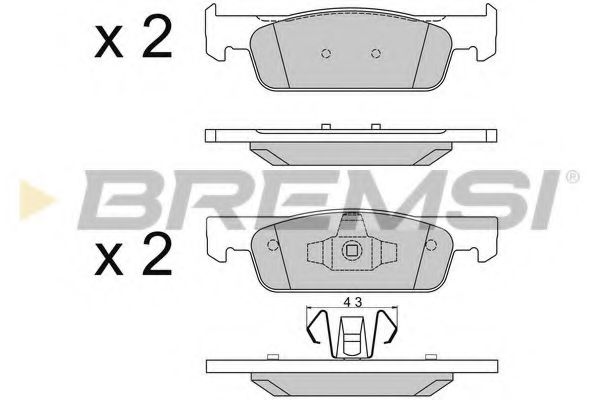 BREMSI BP3512 Тормозные колодки BREMSI для DACIA