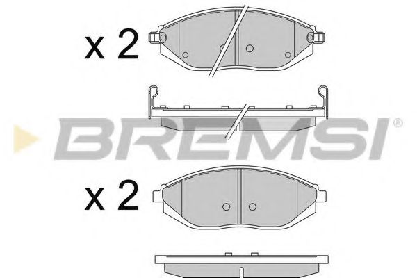 BREMSI BP3513 Тормозные колодки для CHEVROLET BEAT