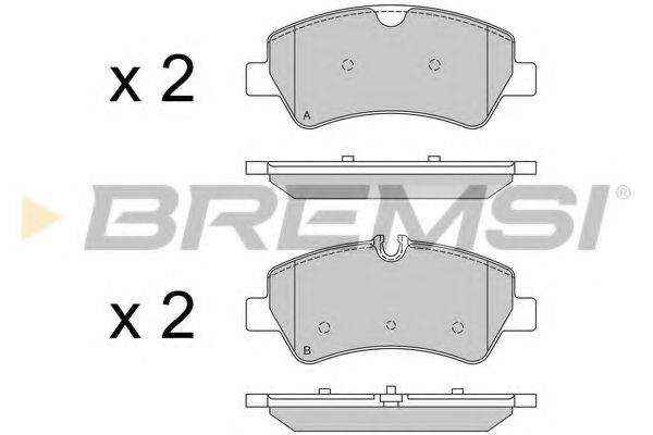 BREMSI BP3526 Тормозные колодки для FORD TOURNEO CUSTOM