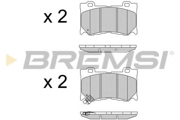 BREMSI BP3540 Тормозные колодки для INFINITI