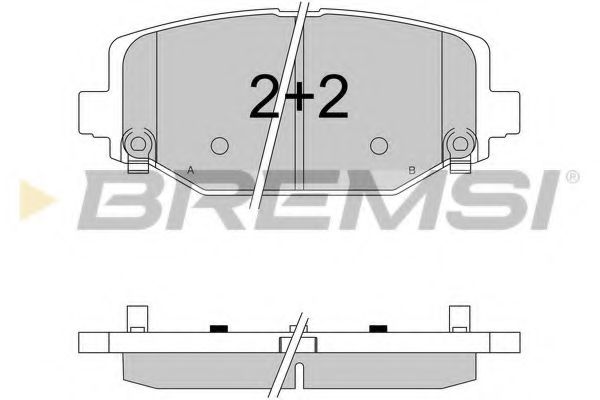 BREMSI BP3544 Тормозные колодки BREMSI для CHRYSLER