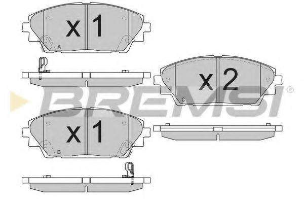 BREMSI BP3556 Тормозные колодки для MAZDA CX-3