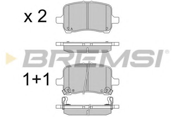 BREMSI BP3566 Тормозные колодки для OPEL GT