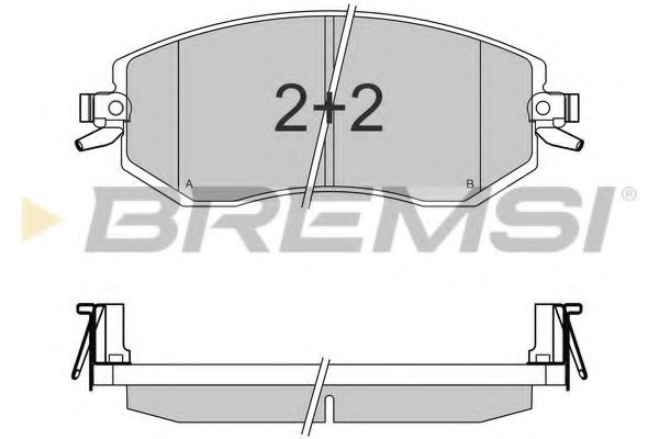 BREMSI BP3570 Тормозные колодки BREMSI для SUBARU
