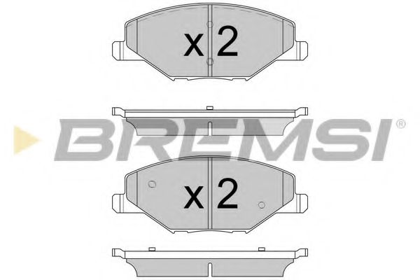 BREMSI BP3591 Тормозные колодки BREMSI для SKODA