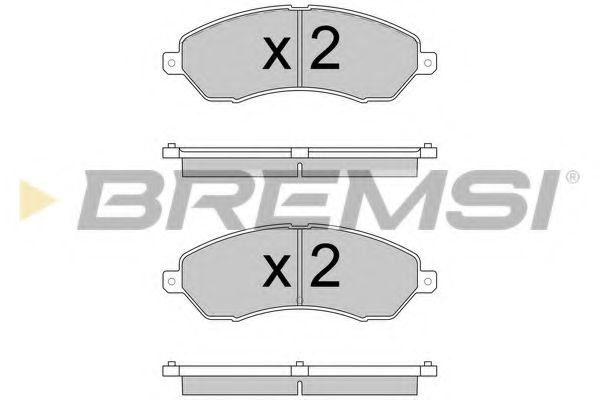 BREMSI BP3593 Тормозные колодки для TATA ARIA