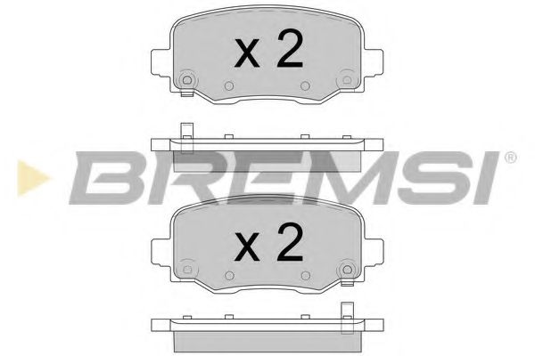 BREMSI BP3604 Тормозные колодки для JEEP CHEROKEE