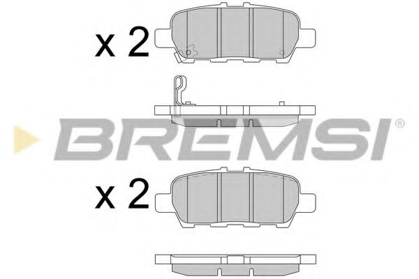 BREMSI BP3608 Тормозные колодки для INFINITI Q50