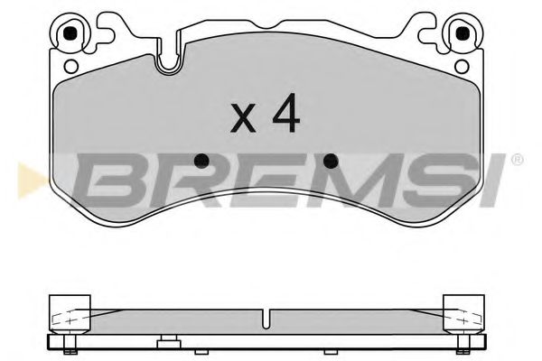 BREMSI BP3621 Тормозные колодки для MERCEDES-BENZ SLS AMG