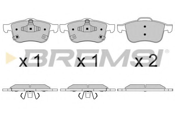 BREMSI BP3626 Тормозные колодки BREMSI для FIAT