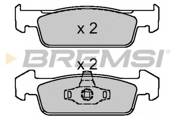 BREMSI BP3647 Тормозные колодки BREMSI для DACIA