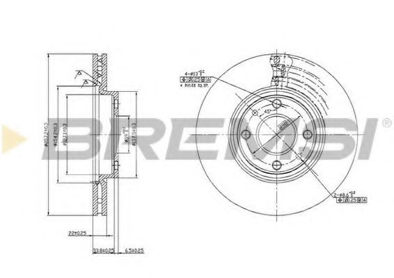 BREMSI DBA762V Тормозные диски BREMSI для ALFA ROMEO