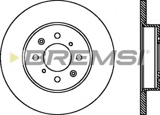BREMSI DBA872S Тормозные диски для ROVER