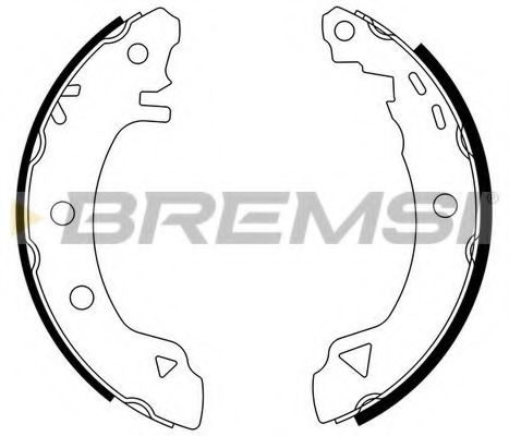 BREMSI GF0006 Ремкомплект барабанных колодок BREMSI 