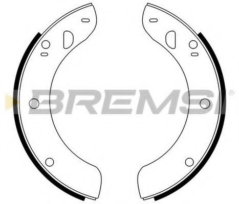 BREMSI GF0051 Тормозные колодки барабанные BREMSI 