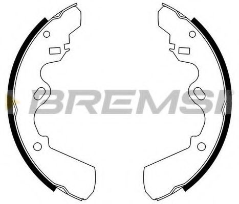 BREMSI GF0056 Тормозные колодки барабанные BREMSI 