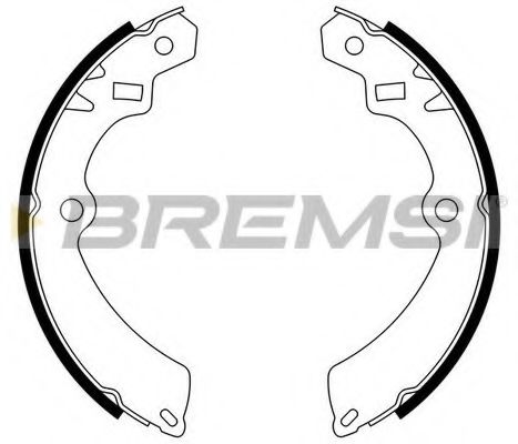 BREMSI GF0059 Тормозные колодки барабанные BREMSI 