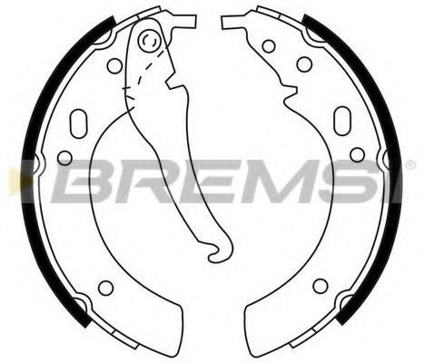 BREMSI GF0074 Ремкомплект барабанных колодок BREMSI 