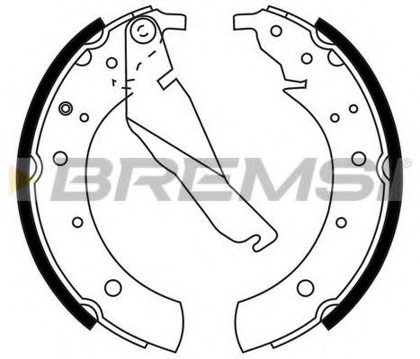 BREMSI GF0075 Тормозные колодки барабанные BREMSI 