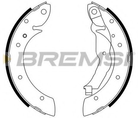 BREMSI GF0077 Тормозные колодки барабанные BREMSI 