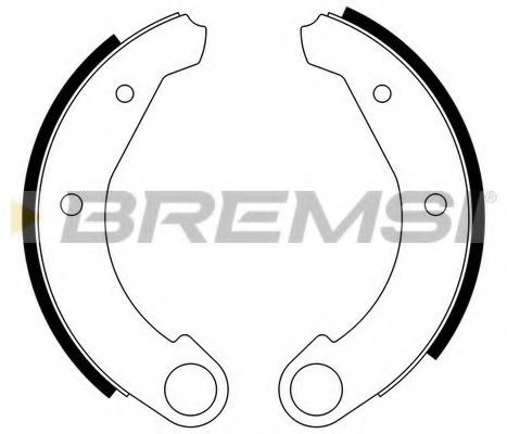 BREMSI GF0092 Тормозные колодки барабанные BREMSI 