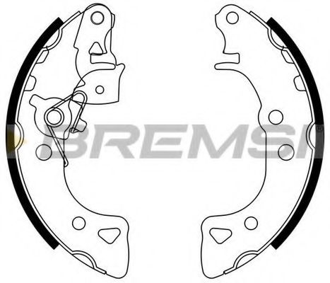BREMSI GF01031 Ремкомплект барабанных колодок BREMSI 