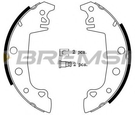 BREMSI GF0104 Тормозные колодки барабанные BREMSI 